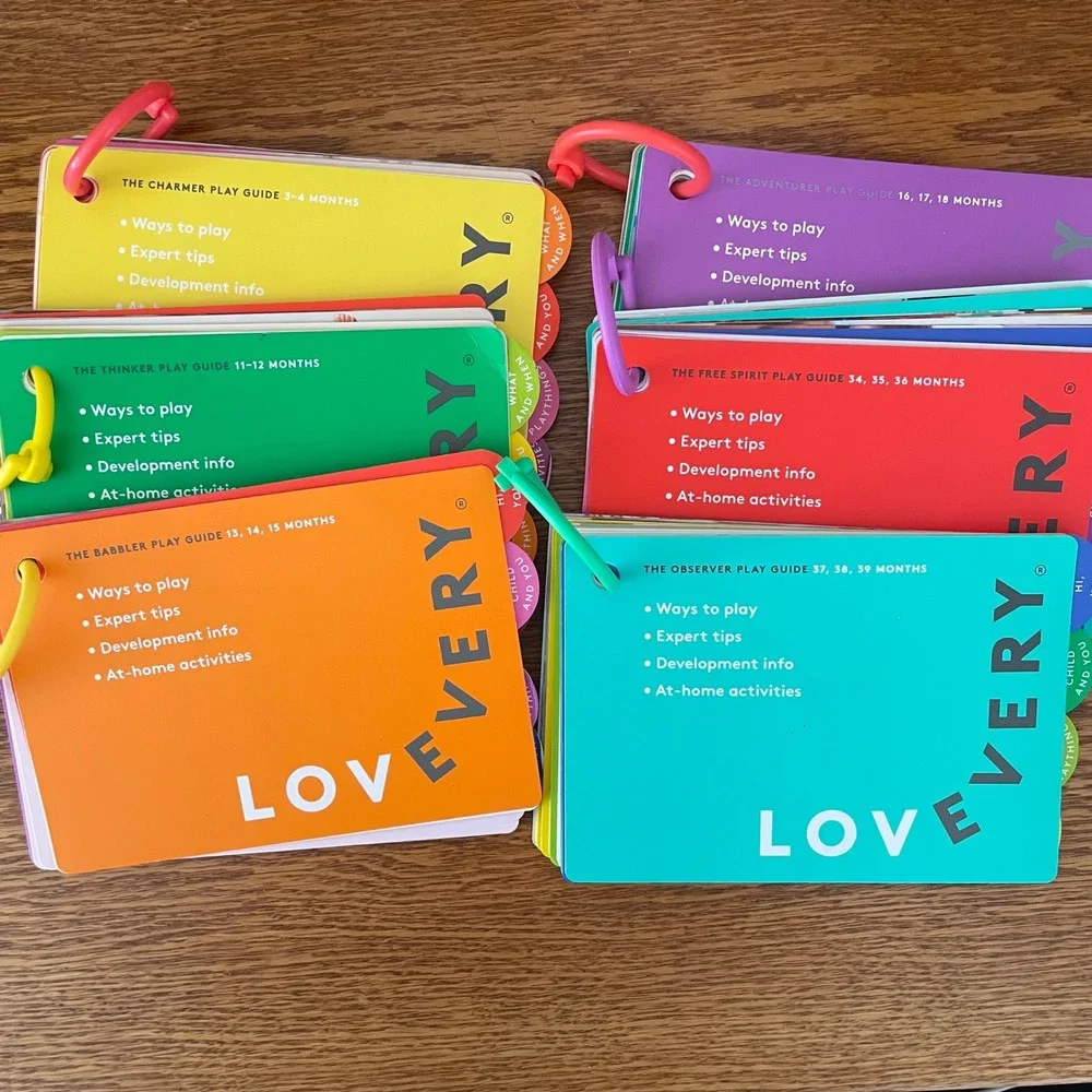 Lovevery‎ Play Guides LOT OF 6, 3-4 M, 11-18 M, 34-39 M